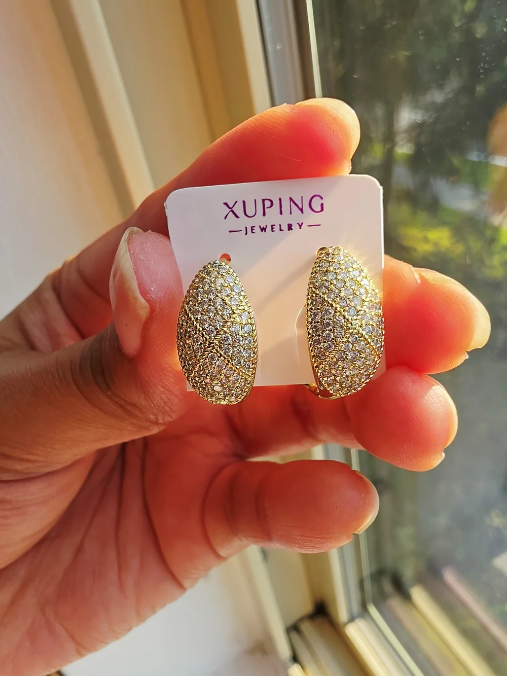 Hermosas Argollas Para Dama Oro Laminado 14k